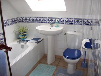 the ensuite for the twin rooms 